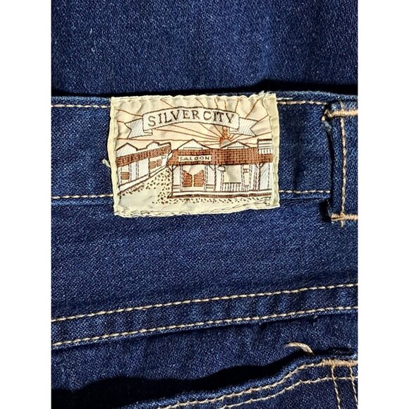 Vintage Silver City Denim Jeans Size 13 High Waist 100% Cotton Hemmed - Picture 2 of 8